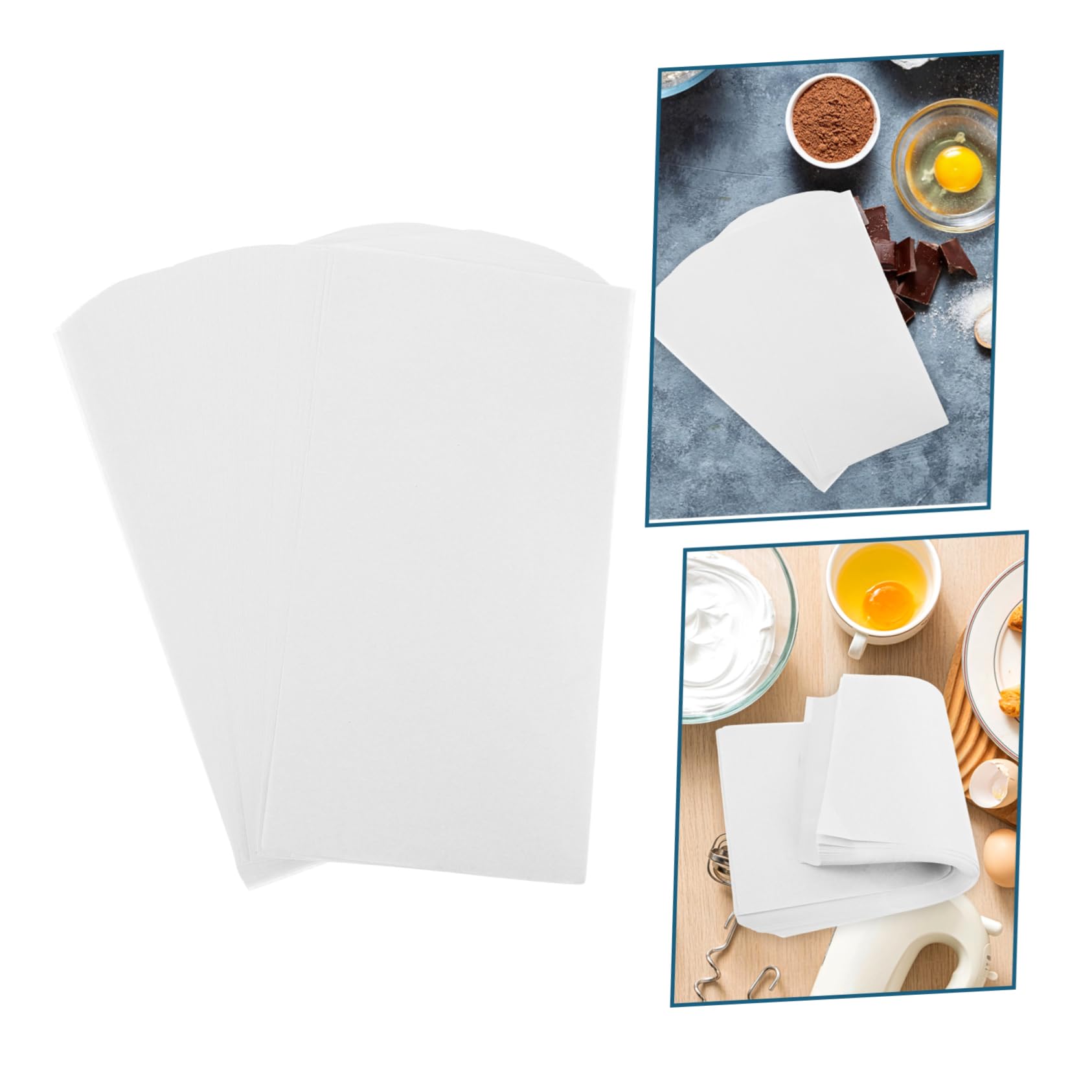 Papier Sulfurisé 300 Feuilles Silicone Blanc 34x17,8cm