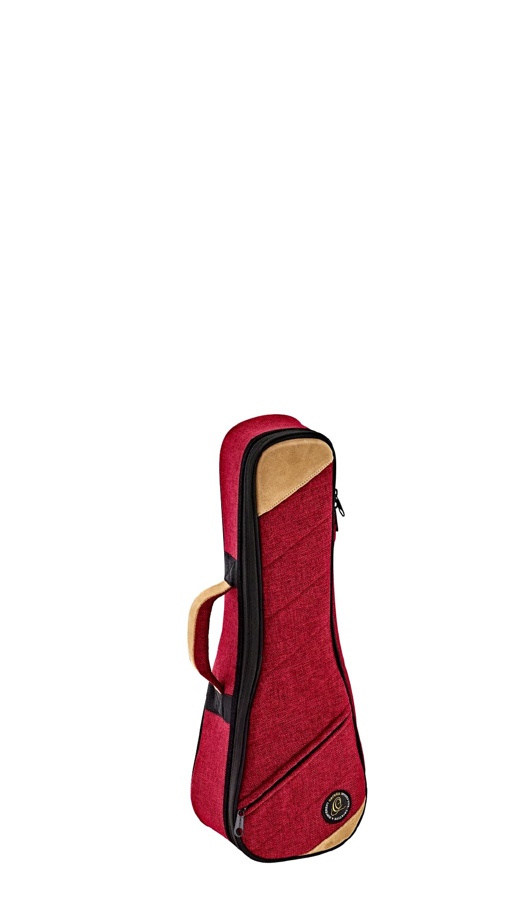 Ortega Guitars Soft Case pour Ukulélé - Case pour Ukulélé Soprano - Hauteur 55 cm - Largeur 19 cm - Coton / Toile, Rouge (OSOCAUK-SO-BX)