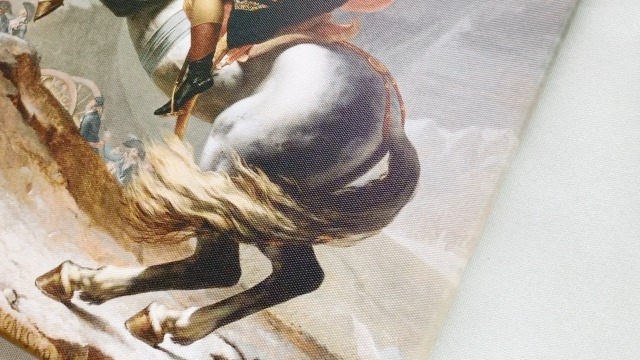 Wieco Art - Napoléon Franchissant Les Alpes Par Jacques-Louis David : Reproduction Toile HD Abstraite Et Classique, Décoration Murale Iconique Pour Salon Et Bureau