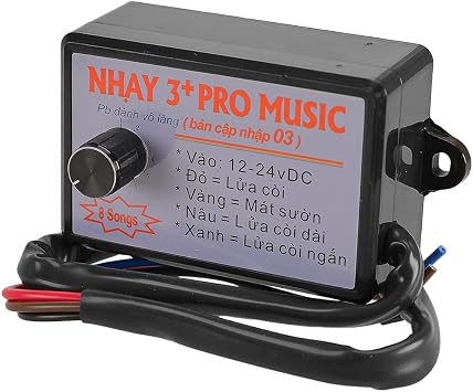 Auto Parts for Nhay 3+Pro Music Rapid Horn Controller 12-24V 8Tones Fit for Car for Marine for Boat for Motorcycle