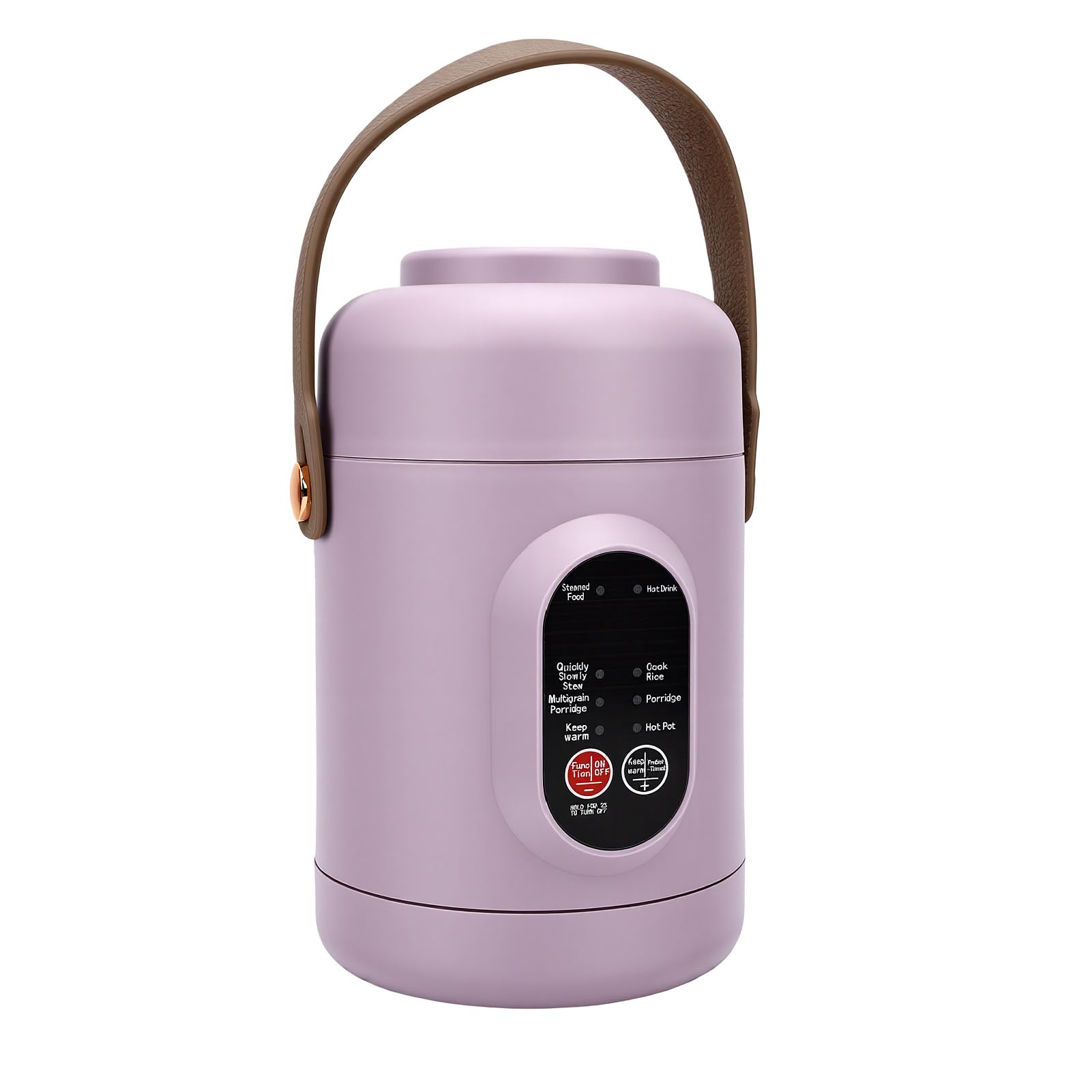 Mini Cuociriso da 800 Ml, Piccola Pentola, Timer 12 Ore (Spina