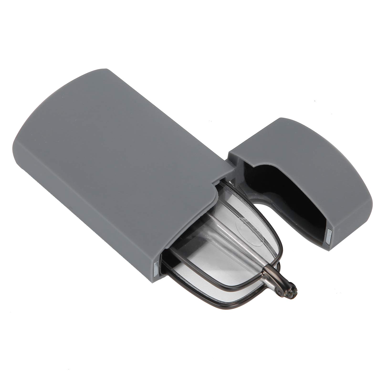 Anteojos plegables Unisex Hombres Mujeres Acero inoxidable Ancianos Gafas de lectura antideslizantes, Anteojos ligeros Reducen la fatiga visual Gafas unisex plegables compactas para lectura (200)
