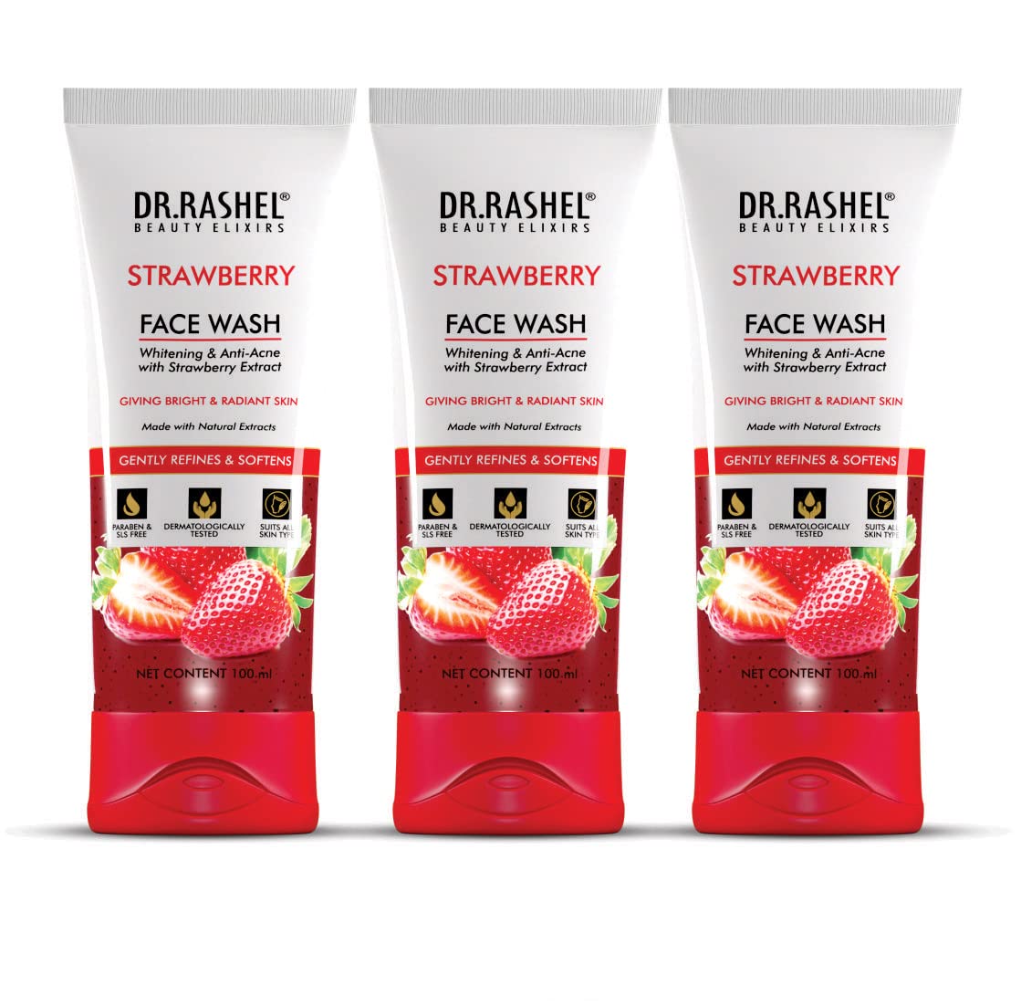 DR.RASHEL Strawberry Face Wash For Men & Women Concentrate Deep