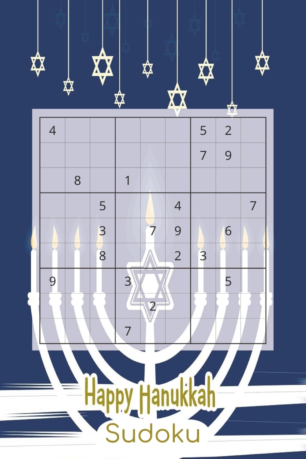 Hanukkah themed Sudoku book: Sudoku book that is Hanukkah themed, Hoilday themed over 50 different puzzles for you to solve