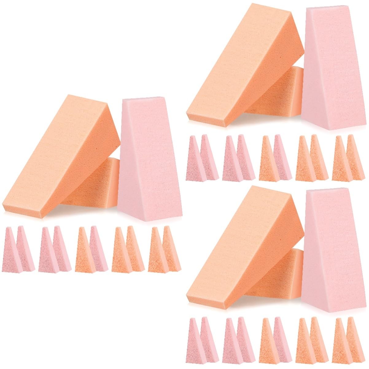 Housoutil Lot De 3 Éponges De Maquillage Pour Fond De Teint Crème Liquide Fard À Paupières Blush 5 Éponges De Maquillage Bouffantes 96 Pièces X 3