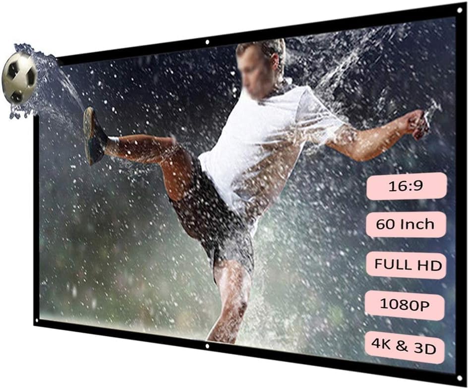 Ekran projekcyjny Ekran projekcyjny Kurtyna projekcyjna Biały miękki ekran przenośny(100 Inches)
