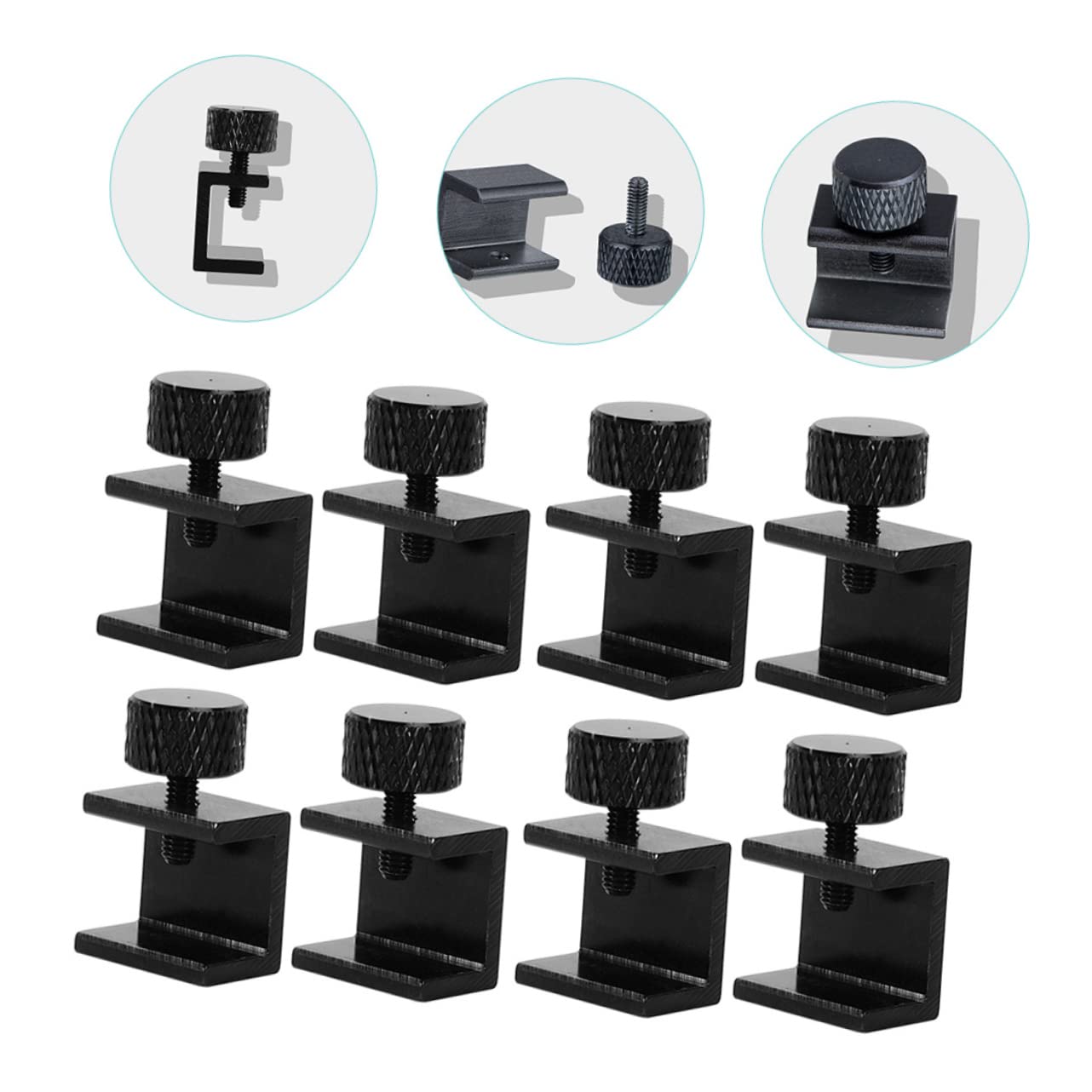 ULTECHNOVO 40 Stk Druckerclip Bettklemme für 3D-Drucker Bettclip für 3D-Drucker Druckbefestigungsklammern Glasbett-Stabilclip Heißbett-Glasklemme Glasklemme für 3D-Drucker Aluminiumlegierung