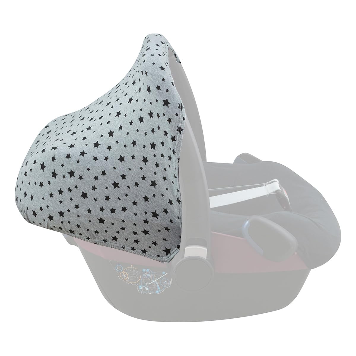 JYOKO KIDS Capota de algodón compatible con Maxi Cosi Pebble Bebe Confort (BLOOM) — view 10