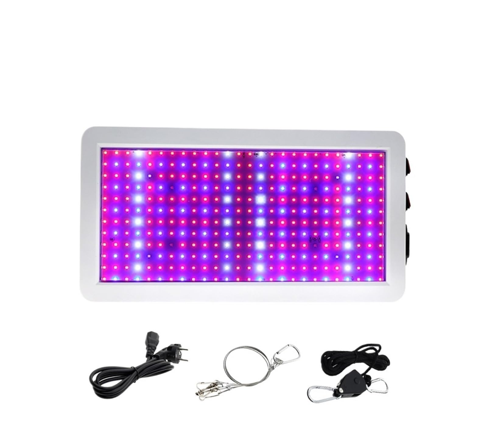 Luce per Piante, Lampada LED for la crescita delle piante da interno, 1000W, impermeabile, a spettro completo, con interruttore a 2 modalità, for serra(312LED)