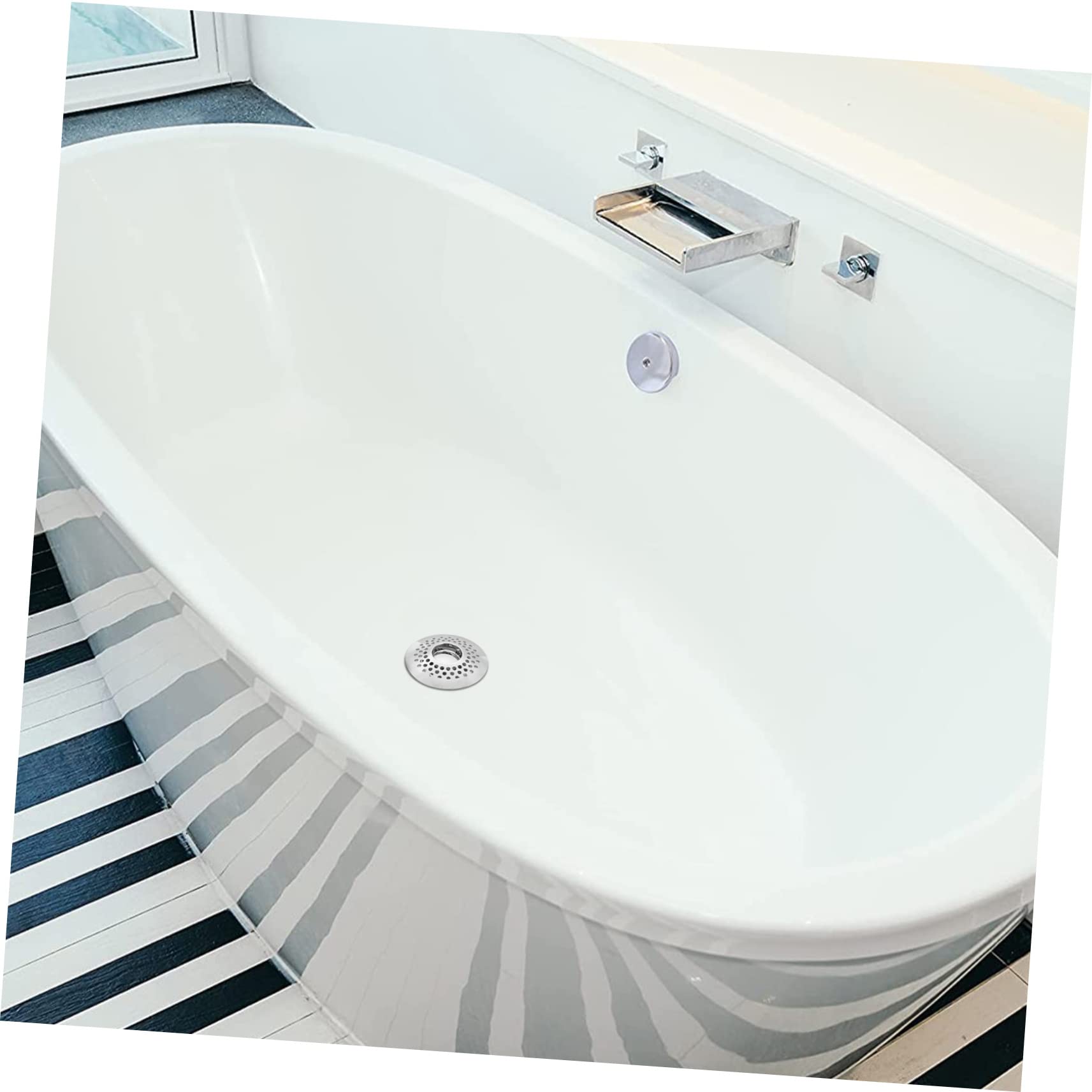 Angoily 2stücke Drain Stopper Badewanne Hochwertiger Badewannenstöpsel Mit Haarsieb Effektiver Haarfänger Für Abfluss Für Badewannen Und Duschen Rostfrei Und Langlebig