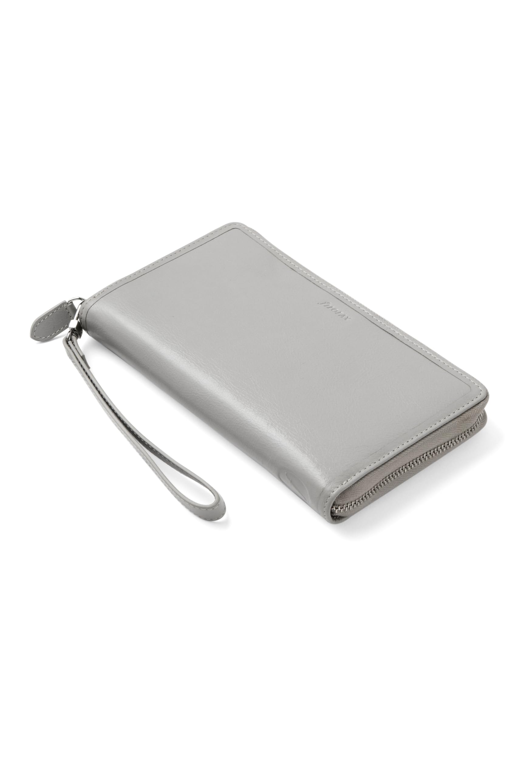 Filofax Malden Personal Compact Zip Leather Organiser - Stone - Image 3