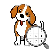 Dog Pixel Art Paint by Numbers