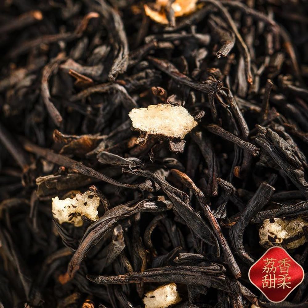 WuyiMountain Fuerte Aroma Lichi Té Negro - Rico Y Dulce, El Encanto De La Mezcla De Frutas Y Té