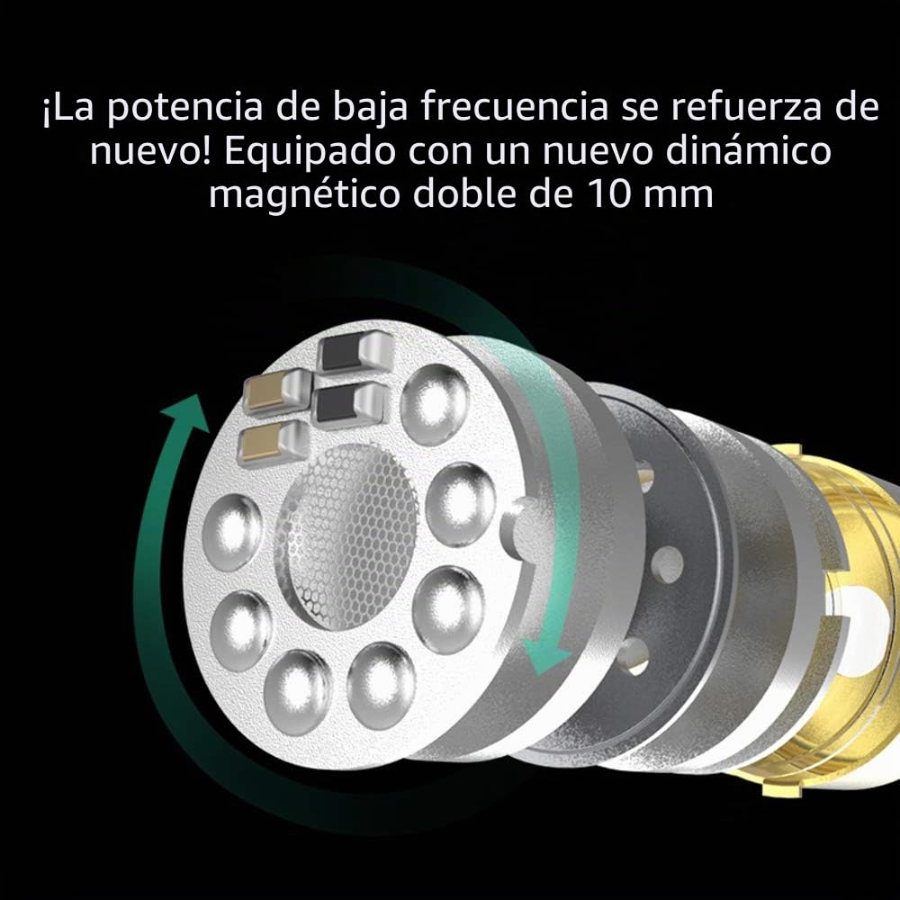 KZ ZSX 5BA + 1DD 6 Driver Híbrido en la Oreja los Auriculares de Alta fidelidad con Placa Frontal de aleación de Zinc, Cable Desmontable de 0,75 mm y 2 Pines