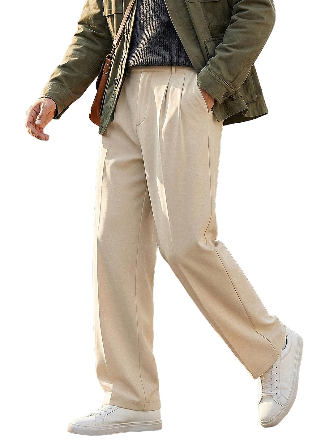 urbano fashion Men's Loose Baggy Fit Solid Korean Pants Stretchable-picture-38