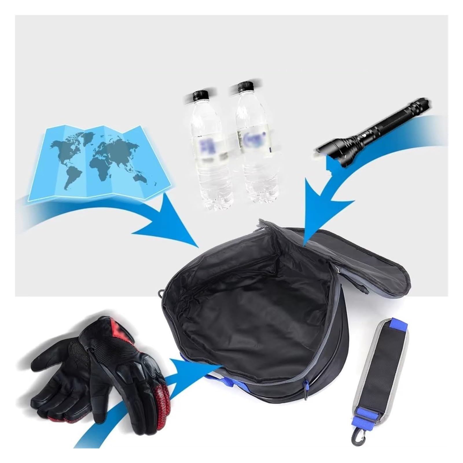 Moto Paraurti Borsa per Tracer 7 per per 700 per GT 2020 Moto Bagagli Sella Borsa Laterale Fodera