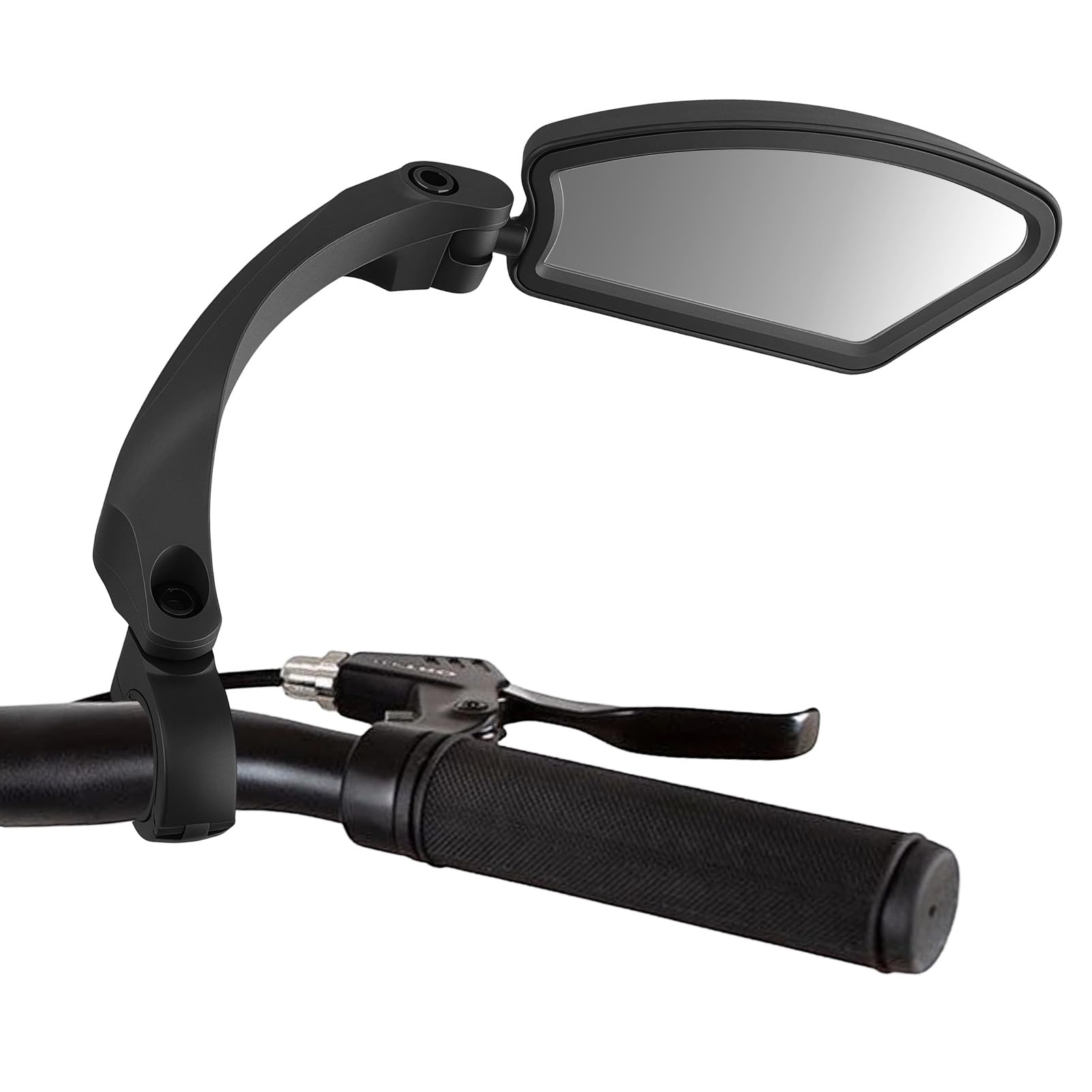 Right Side Bike Mirror with Stainless Steel Lens, Bicycle Mirrors Mobility, 360° Adjustable Safety for Bike Handlebar