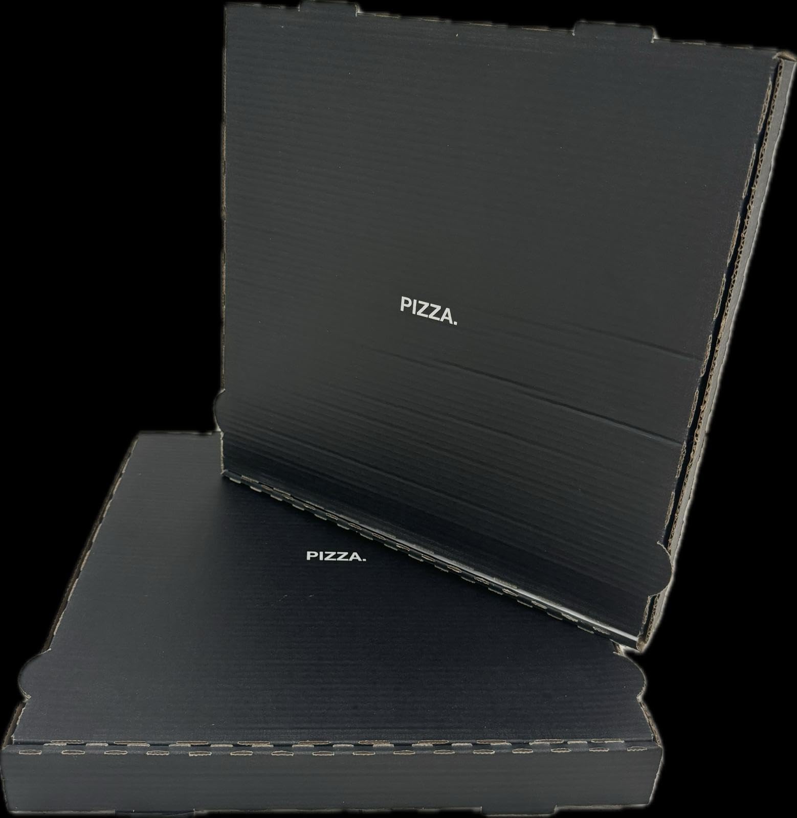 Pizzakarton - Pizzaboxen - Pizzaschachtel - schwarz - 100 Stück - 32x32x4 - edel - "Der Schwarze"