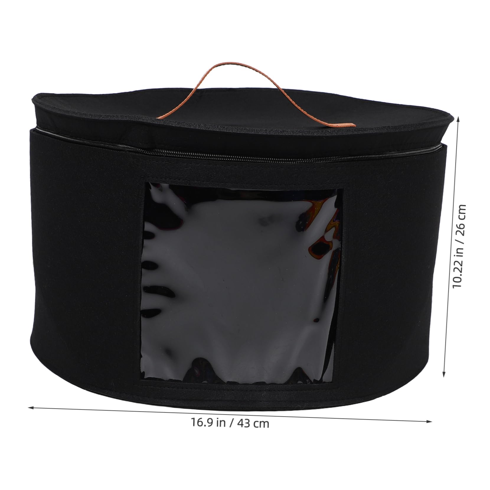 Garneck Travel Hat Box for Women Western Hat Cover Storage Collapsible Lid Baseball Caps Straw Storage Box