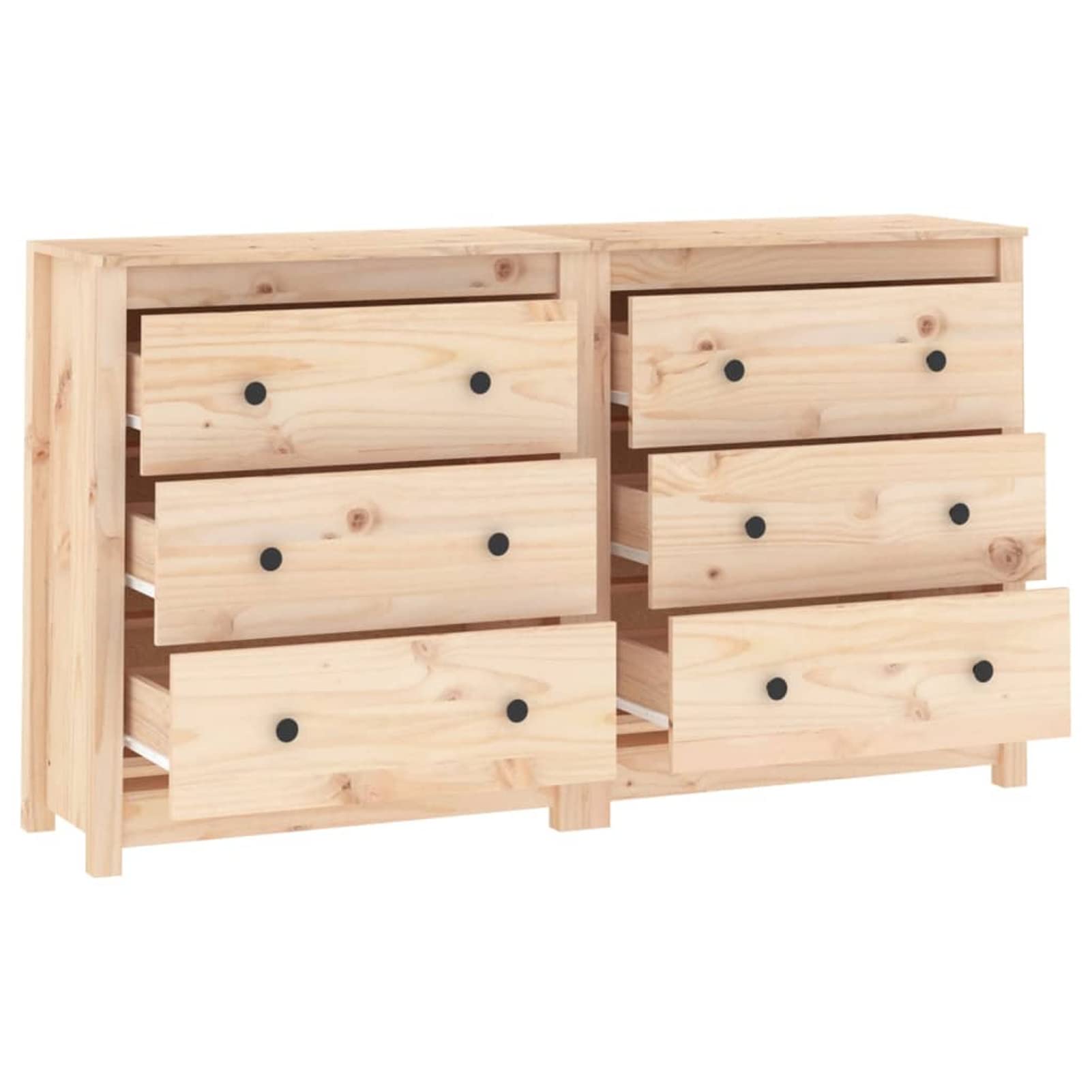 Homgoday Kredens 140 x 35 x 80 cm z litego drewna sosnowego, meble nocne do sypialni, szafka nocna do sypialni, szafka nocna do sypialni, szafka podłogowa