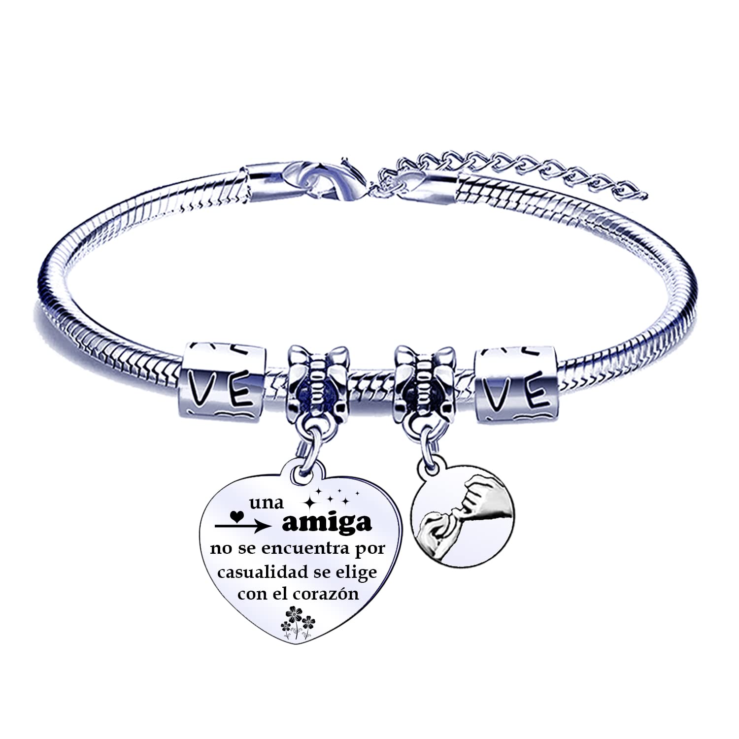 POIUYTRE Pulsera Amiga Regalo de Amiga Regalo Amiga Cumpleaños Navidad Regalo de Graduación Regalos para Amigas Regalos Originales para Amigas Pulsera Mejor Amiga