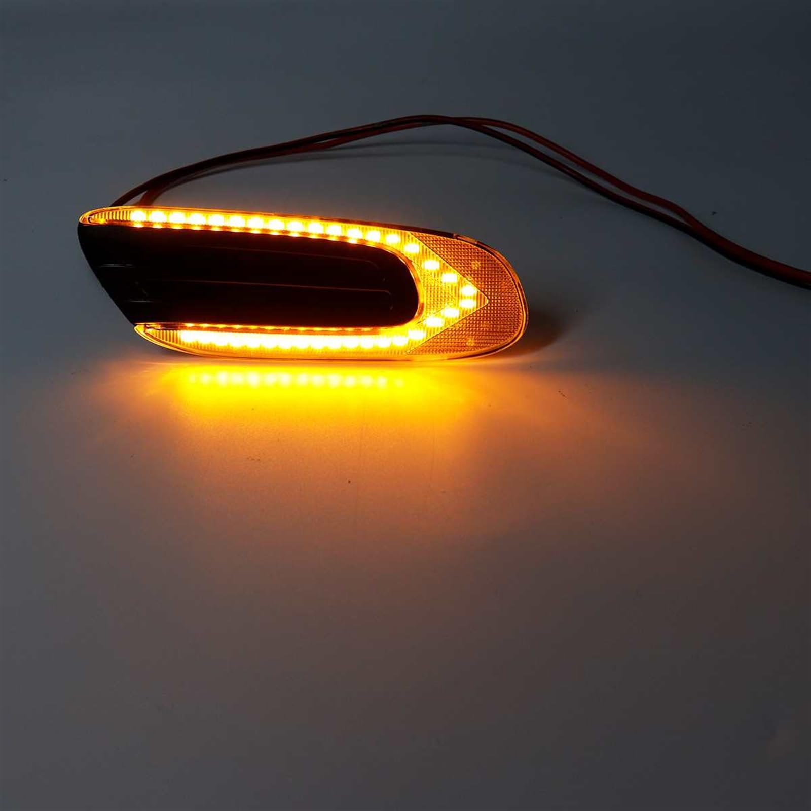 2 szt. Dynamiczna lampa boczna Repeater płynące boczne światła obrysowe włączony kierunkowskaz 12V lampa panelowa, dla MINI, COOPER F55 F56 F57 Światło kierunkowskazu samochodowego(N B)