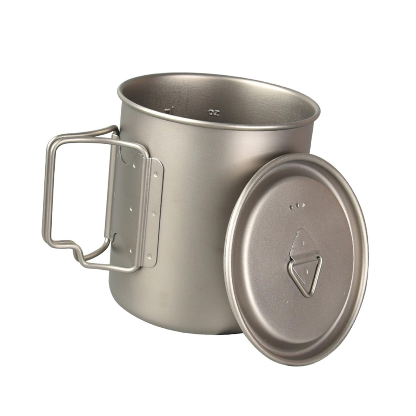 BESPORTBLE Gobelet à Poignée Pliable 750ml en Titane pour Randonnée