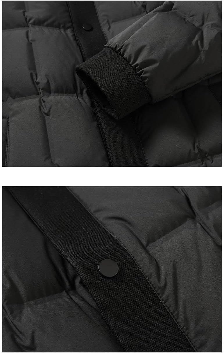 Hndudnff Men's Casual White Duck Down Jackets Autumn Winter Lightweight Warm Puffer Coats Outwear