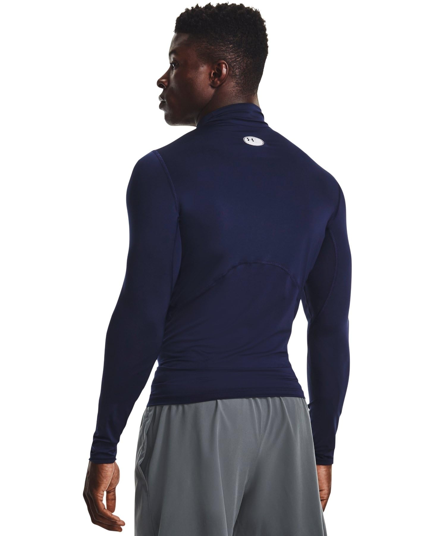 Under Armour Męska koszulka z długim rękawem, (410) / Granatowy (Midnight Navy) / Biały, XXL