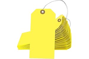 400 Pcs Blank Yellow Writable Shipping Tags