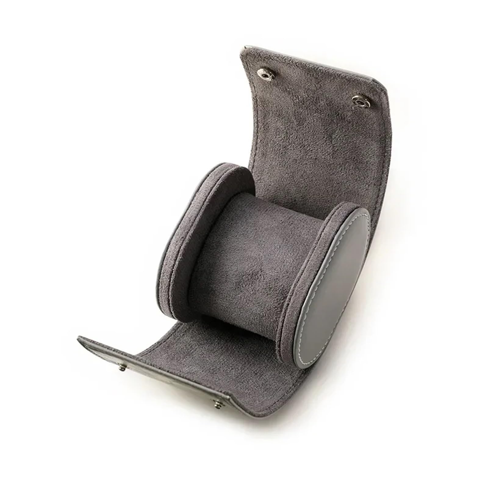 Aufbewahrungstasche für Uhren Uhrenbox, Uhrenetui, Uhrentasche, Organizer, klassische Reiseaufbewahrung, Ledertasche, aus PU-Leder, tragbares for die Reise(Gray 1 Bits)