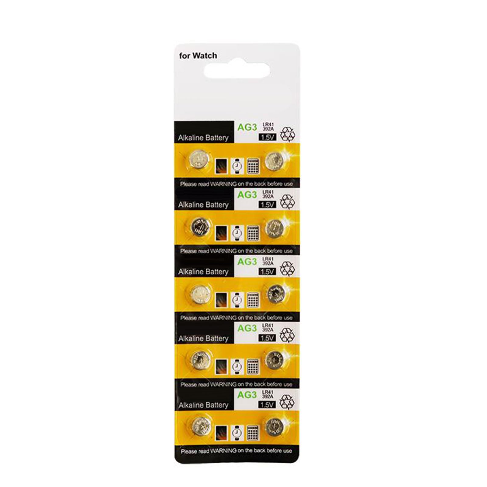 Batterie A Bottone AG3/LR41/736 – 20 Pezzi 1.5V Alcaline Per Orologi, Calcolatrici E Piccoli Dispositivi Elettronici