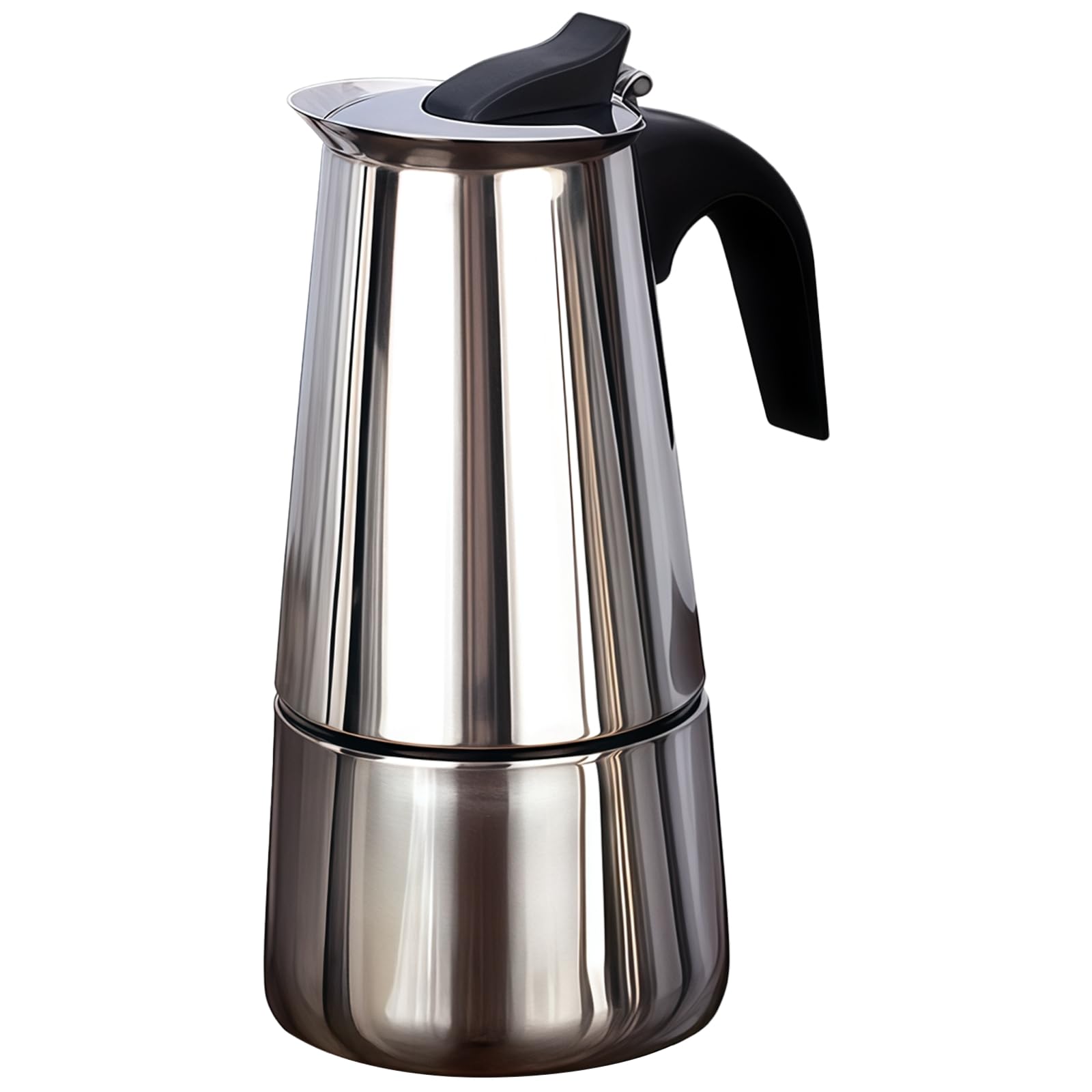 Cafetera de acero inoxidable para inducción y cocina de 600 ml