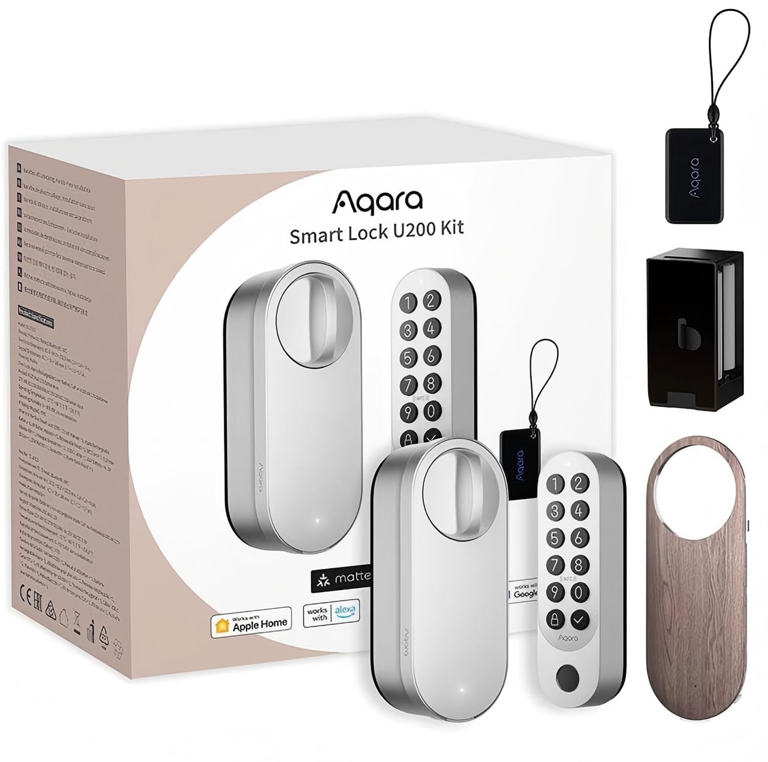 Aqara Smart Lock U200 Deadbolt Kit with Built-in Fingerprint Reader and Keypad-Silver-picture-20