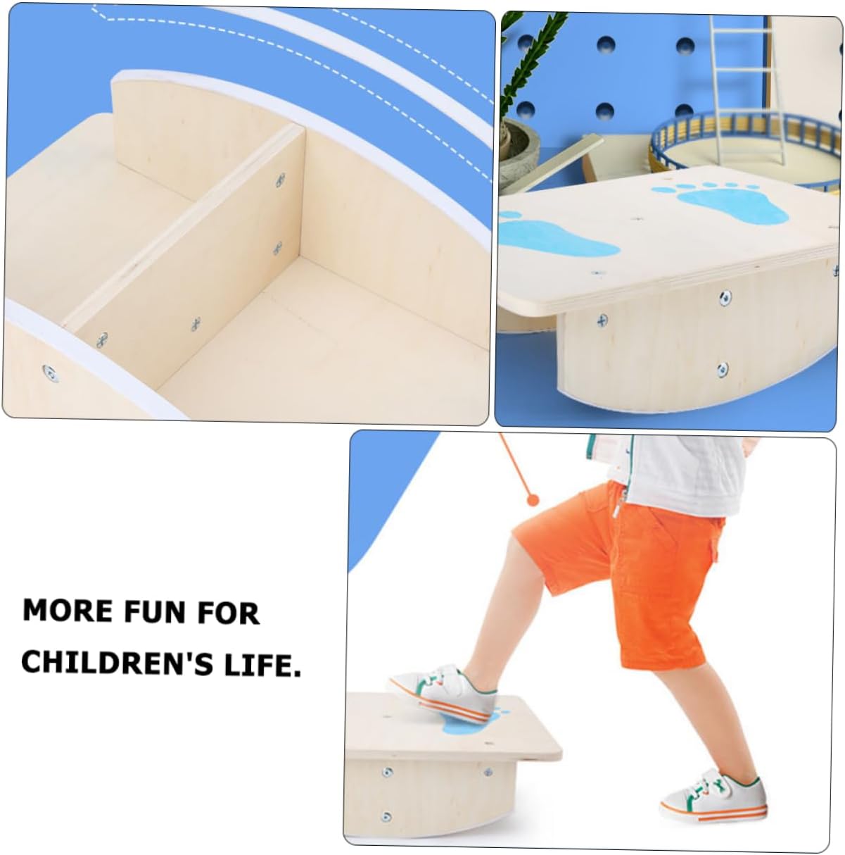 Sturdy Solid Board for Kids for Vestibular System Development and Sports Skill Enhancement