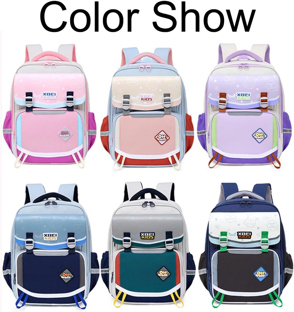 JiaYou Elementary School Bookbag Girls Boys Casual Daypack with Breathable Back Padding(Dark Blue,16 Liters) - Image 8