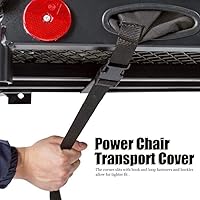 Vista 4 de TOPINCN Cubierta para silla de ruedas, cubierta de transporte de agua para silla eléctrica al aire libre