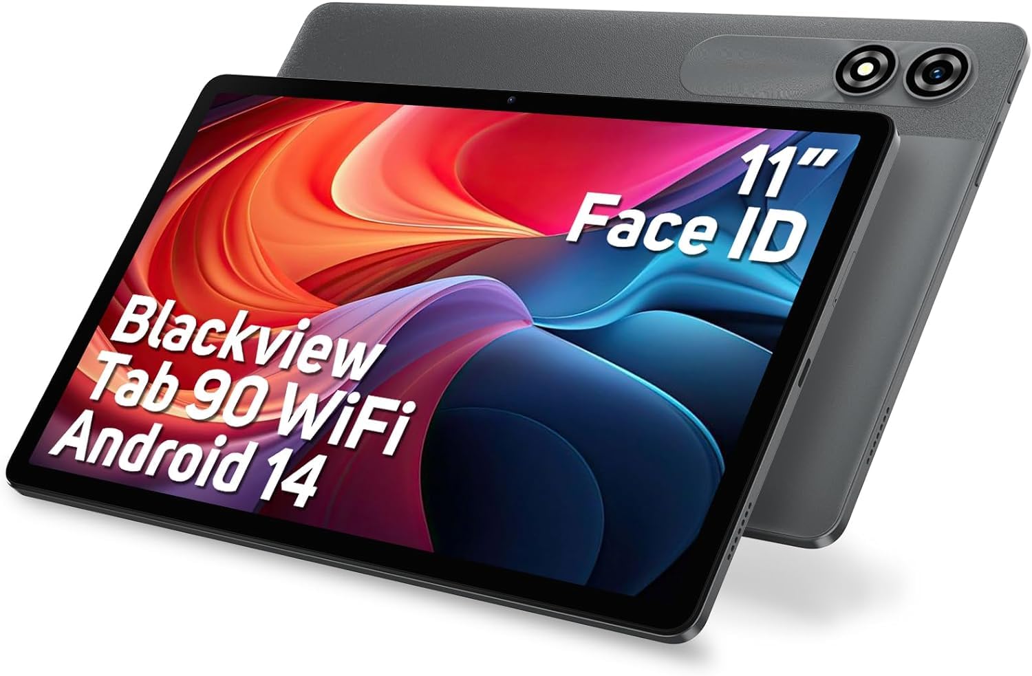 Blackview Android 14 Tablet Neflix 1080P, Tablet 11 Pollici 12GB RAM 128GB ROM, T606/Widevine L1/8200mAh/5G WiFi/8MP+13MP/Face ID/10W PD/2 Smart-K Speaker 2024 Octa Core Gaming Tablet