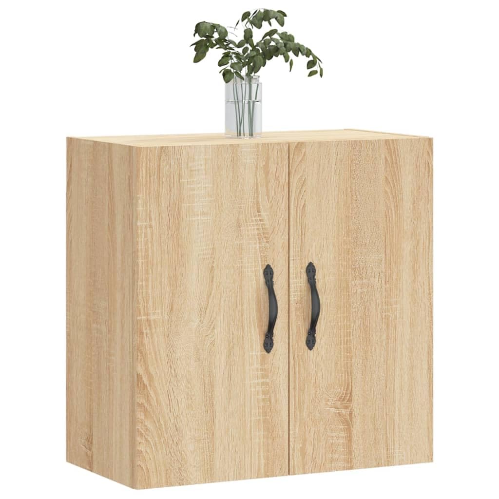 Armoire murale en chêne Sonoma 60 x 31 x 60 cm Armoire suspendue avec espace de rangement et étagère pour salon, chambre à coucher, bureau, couloir, cuisine, salle de bain