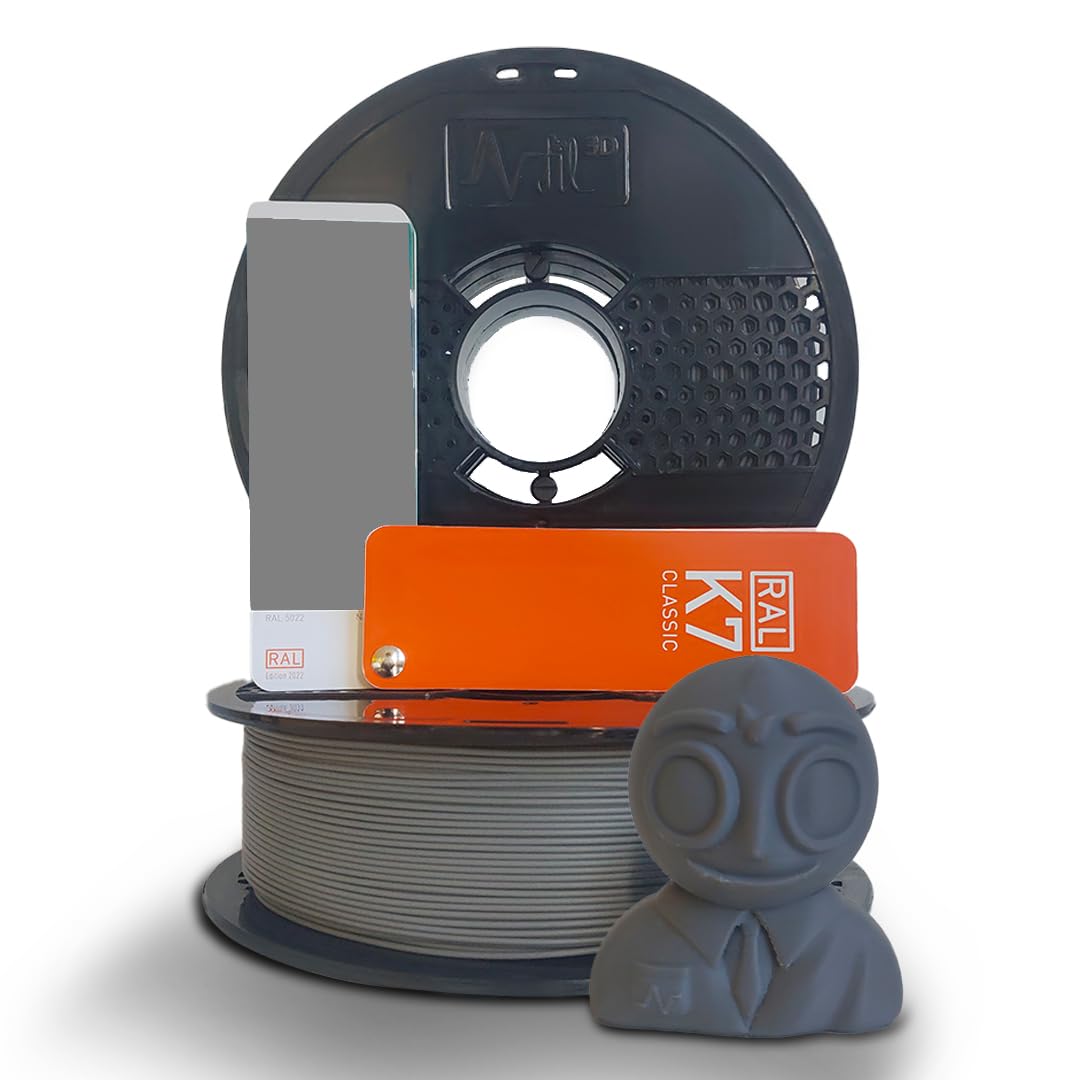 NFIL3D 1.6KG HS PLA+ Cement Grey- 3D Printer Filament | Filaments for 3D Printer| 1.75mm| Accuracy - +/- 0.015mm | 1000g 3D Filament, 250g Spool & 350g Packaging Weight (Total Weight 1.6KG)-picture-23