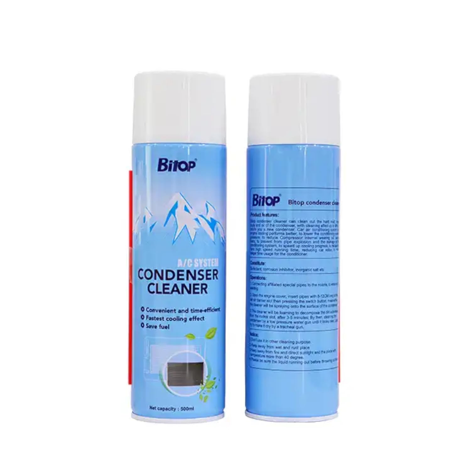 Bitop AC System Condenser Cleaner Foam Spray (500ml)
