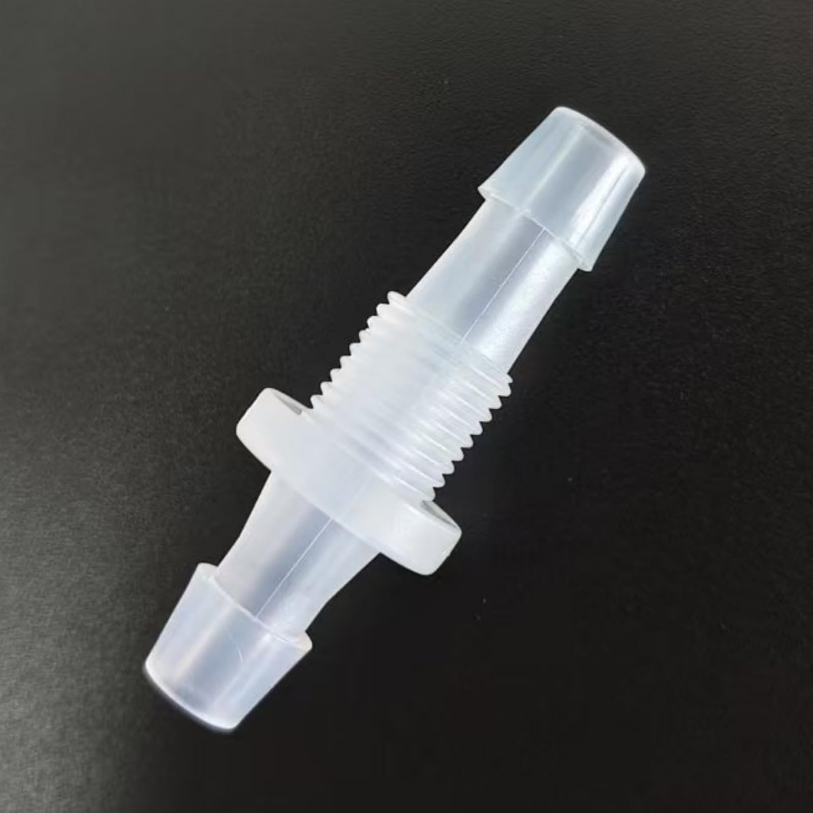 Accesorios de manguera de plástico reutilizables, 50 conectores de grado alimenticio para acuarios y laboratorios, rosca macho M12, 5/16 pulgadas