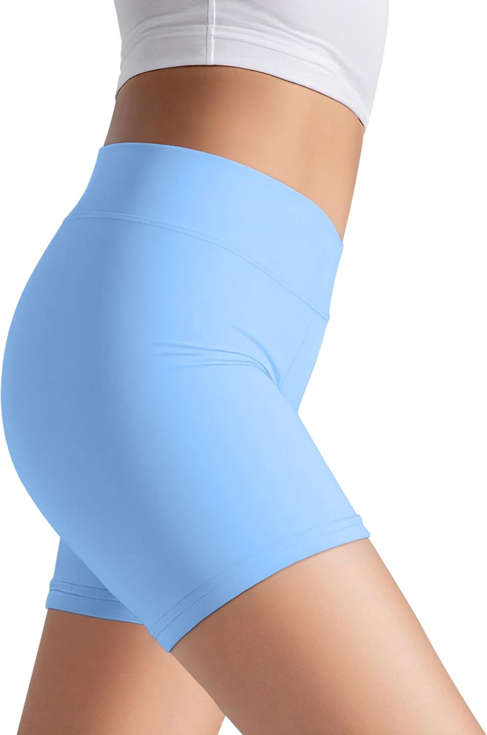 JOCMIC Girls Athletic Shorts Kids Dance High Waisted Yoga Short for Bike Gym Volleyball Running - Image 3