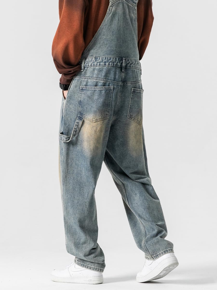 Men's Autumn Overalls Suspenders Jeans Women's