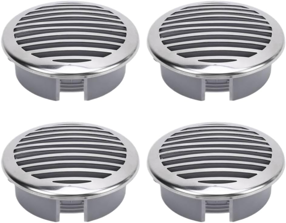 4Pcs 4in Boats Airflow Vent Cover 316 Stainless Steel Decorative Marine Vent Cover Compatible with RV Yacht Marine Hardware Accessories