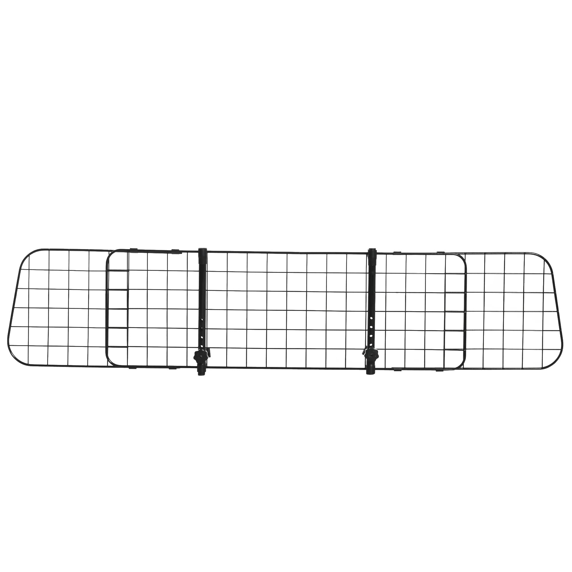 PawHut Barrera Protectora de Coche para Perros para Vehículo Universal Barrera Protectora Metálica Extensible para Asientos Traseros Maletero Equipaje Automóvil 91-152x30 cm Negro