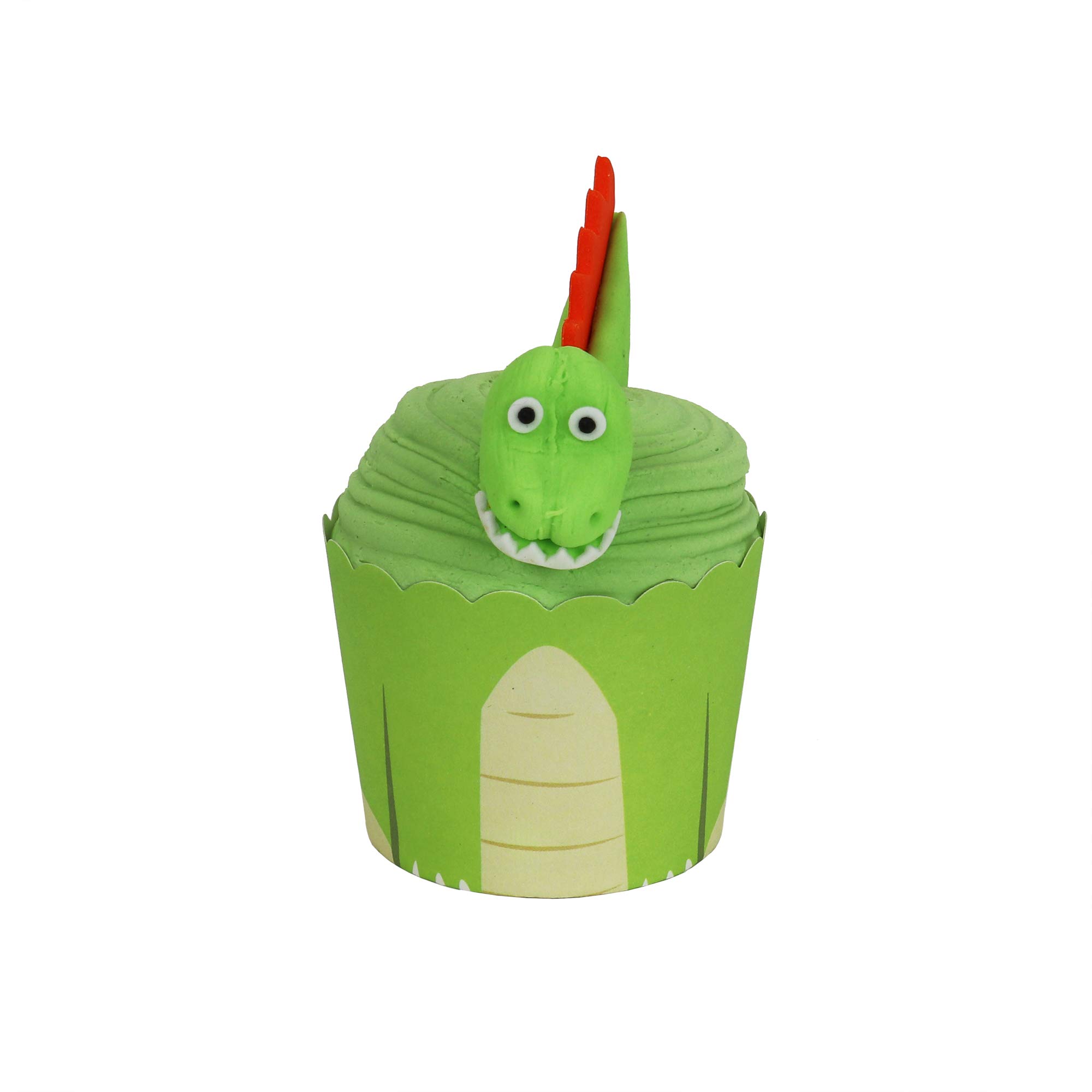 PME Cupcake Decorating Kit with Edible Toppers, Dinosaur, Small - Image 4