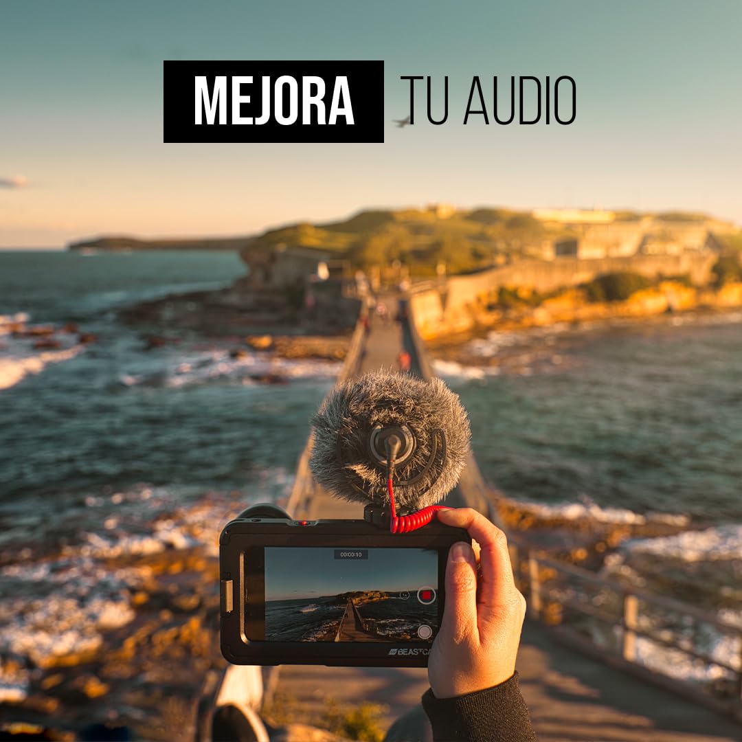 RØDE VideoMicro Micrófono direccional compacto para cámara de grabación cinematográfica y creación de contenido en exteriores