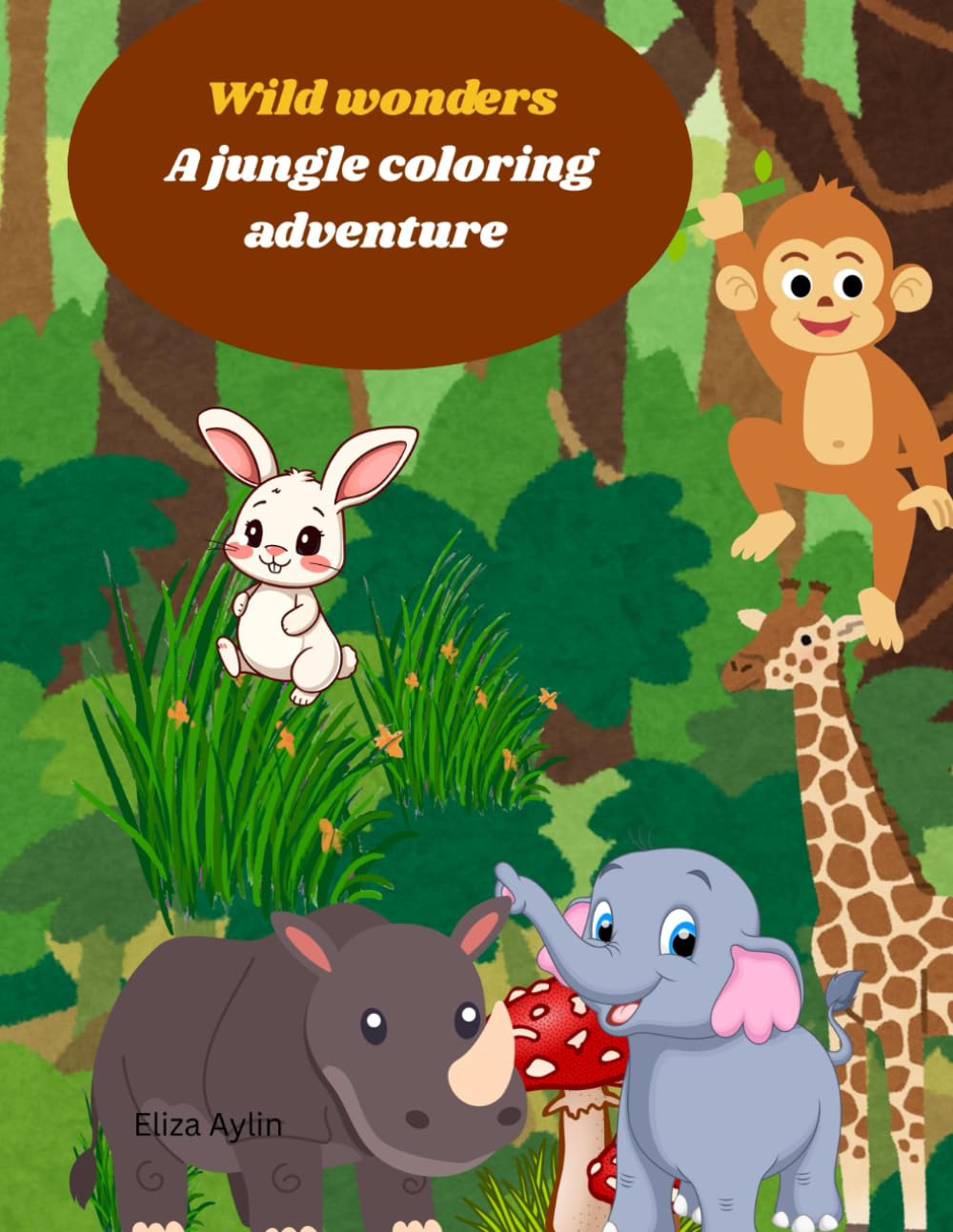 Wild Wonders: A jungle coloring adventure