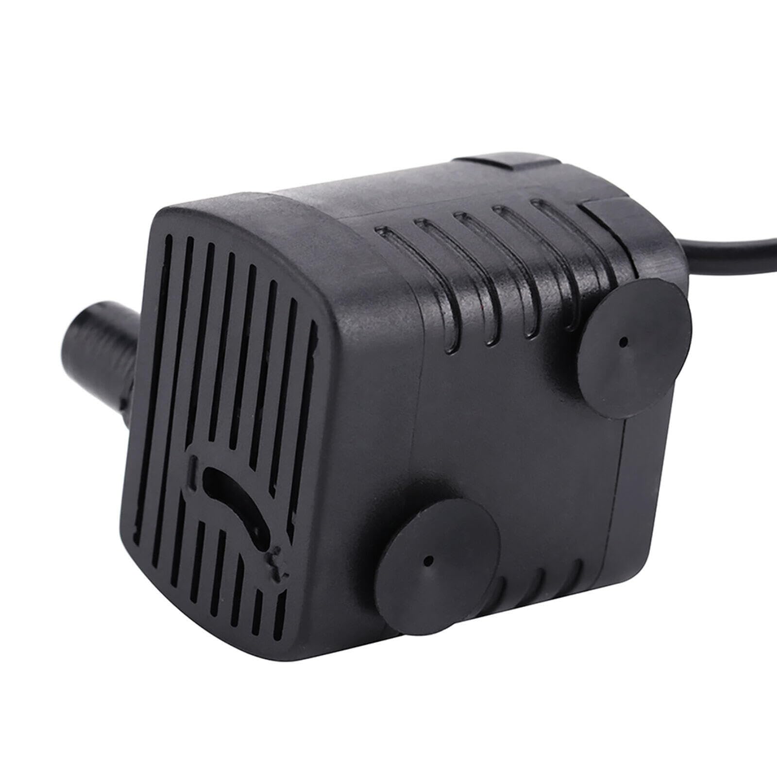 Epheyfif 1 Pc Fountain Pump, Power Amphibious Small Submersible Water Pump For Aquarium Fountain Pond 7V 200L/H